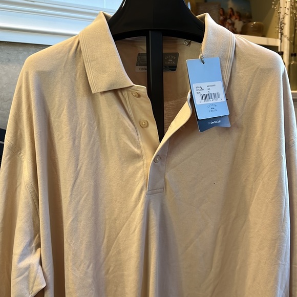 New Cutter & Buck beige golf polo shirt XL - Picture 3 of 5